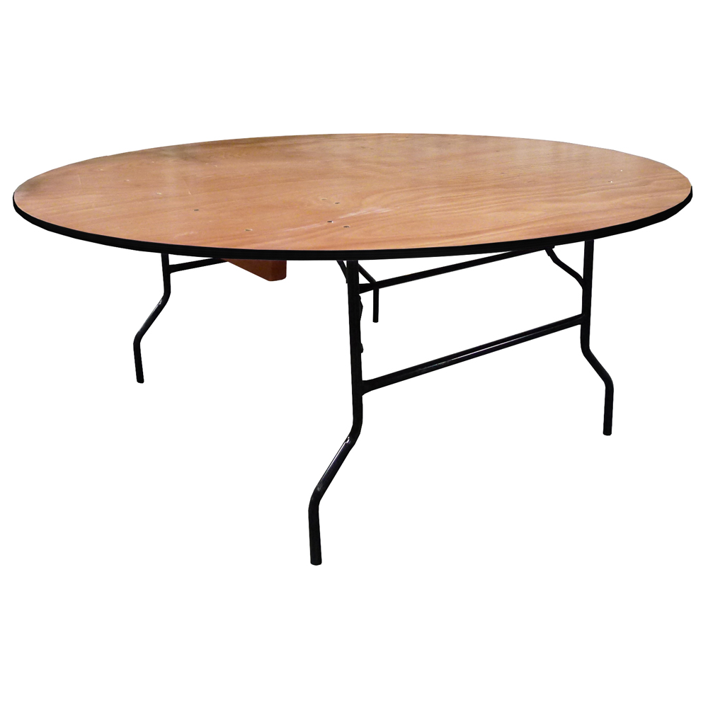 Table pliante ronde Traiteur Dia 152cm / 8 personnes - Table pliante - Table  pliante bois