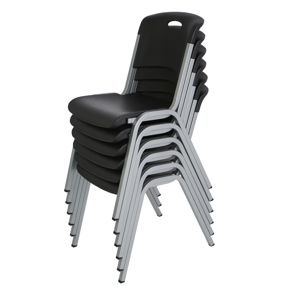 Chaise empilable Conférence / Noir - Chaise pliante et empilable