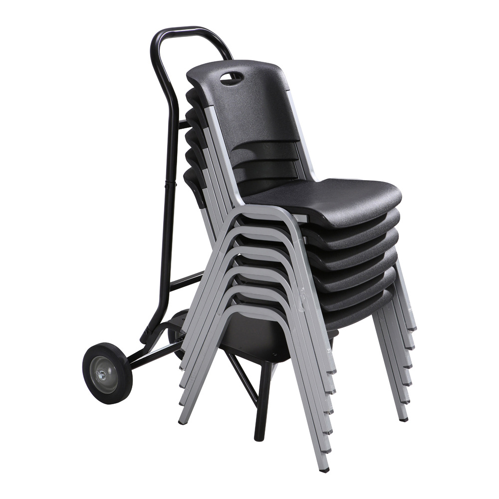 Chariot de chaises / capacité 10 chaises empilables  Chaise pliante et
