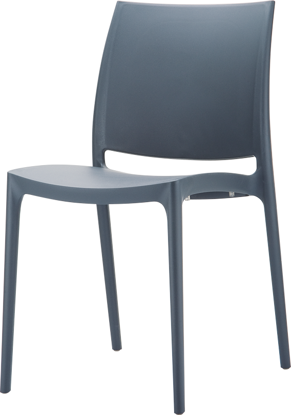 Chaise empilable Maya / Gris - Chaise pliante et empilable - Chaise  empilable
