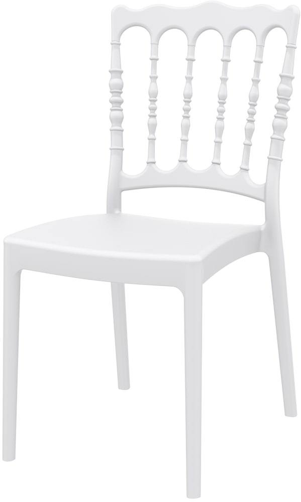 Chaise empilable NAPOLEON/ Blanche - Chaise pliante et empilable
